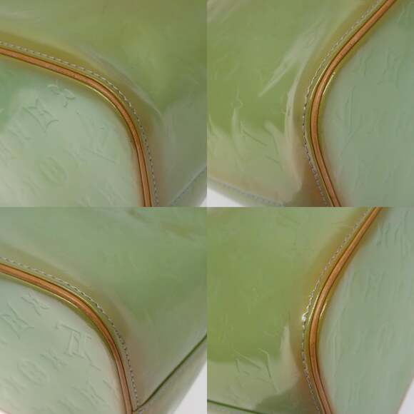 LOUIS VUITTON Monogram Vernis Houston Hand Bag Baby Blue M91005 - Picture 10 of 13